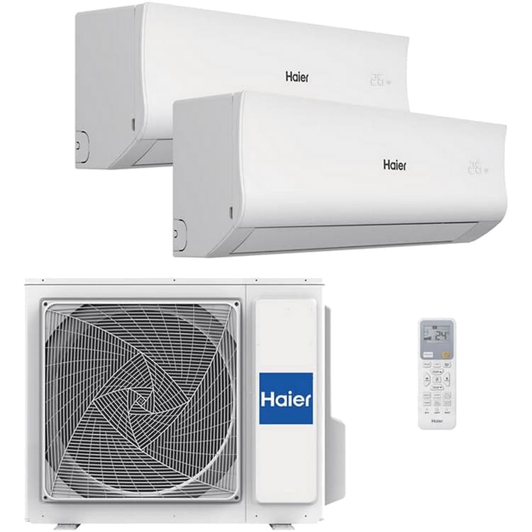 Aire acondicionado HAIER Bi-split 2x1 con instalación estándar incluida